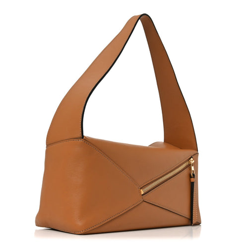 Calfskin Puzzle Hobo Warm Desert