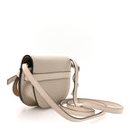 Grained Calfskin Mini Gate Crossbody Bag Light Oat