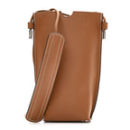 Smooth Calfskin Anagram Phone Pouch Tan
