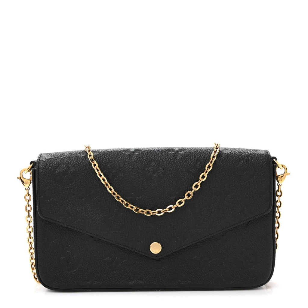 Empreinte Pochette Felicie Chain Wallet Black