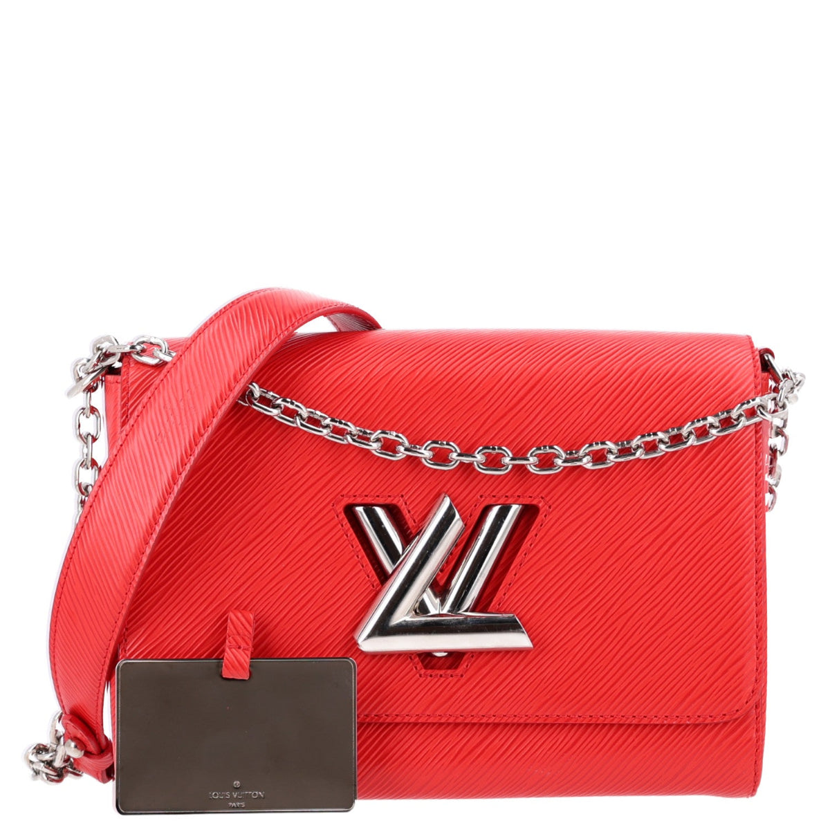 Epi Twist Shoulder Bag MM Coquelicot