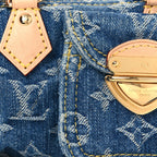 Monogram Denim Nano Speedy Blue