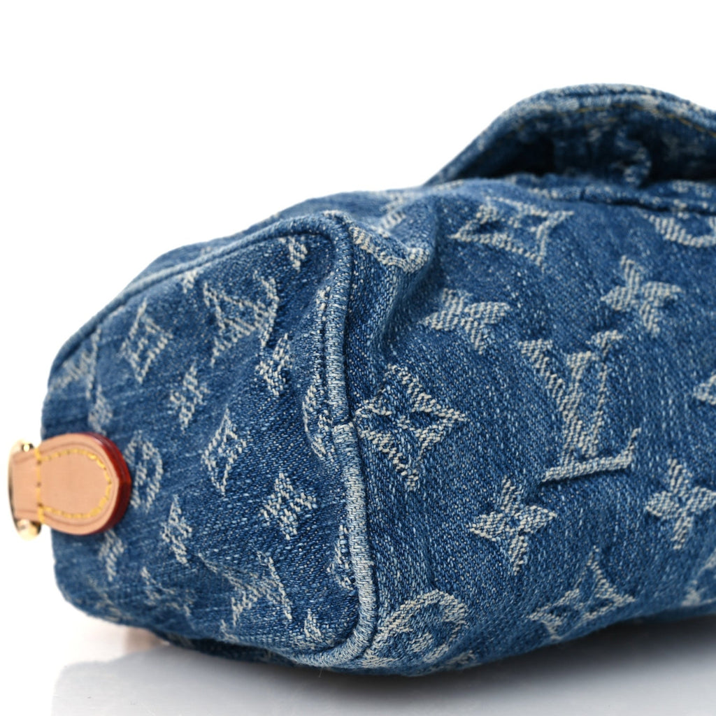 Monogram Denim Nano Speedy Blue