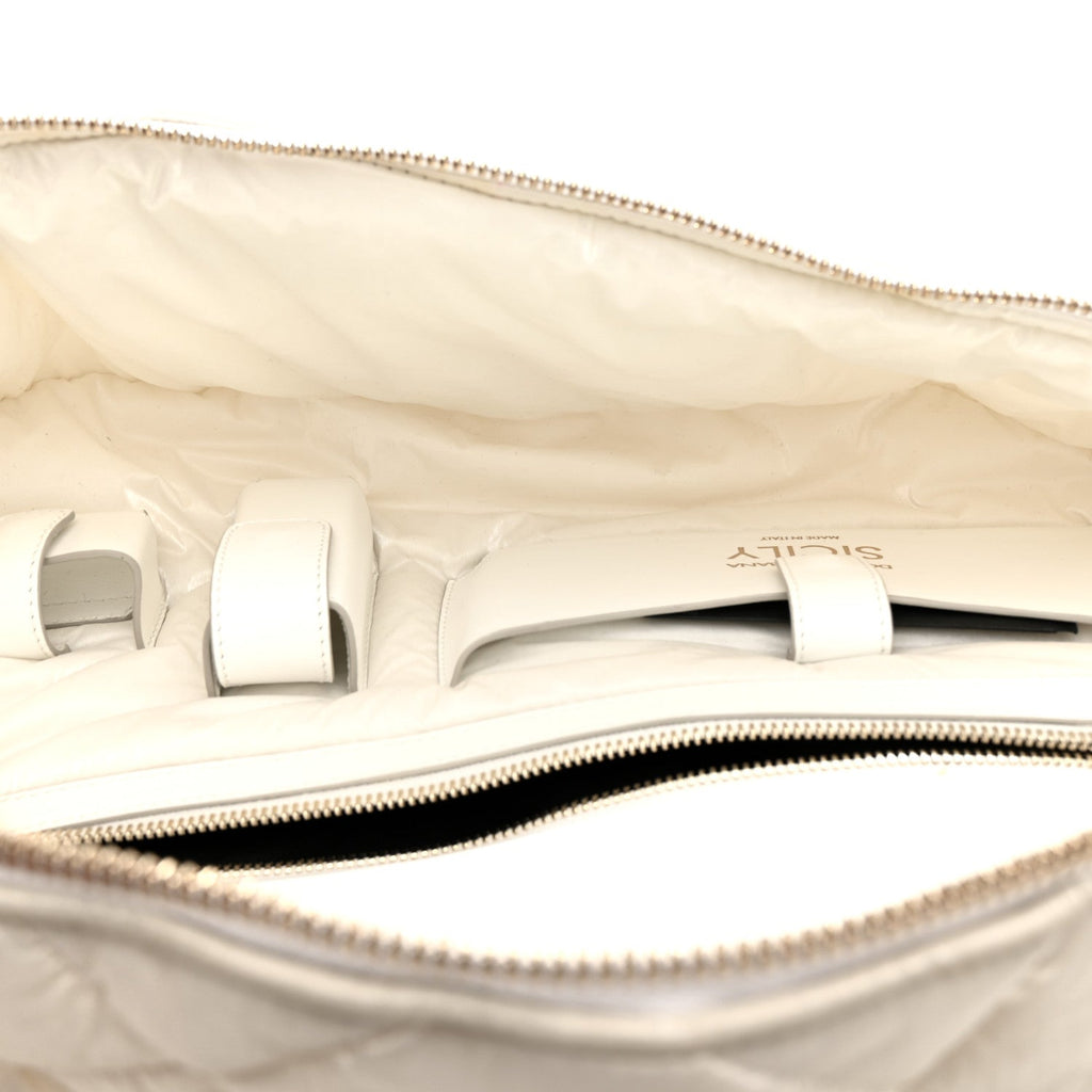 Marsupio Nylon Quilted Piumino 2 Belt Bag White