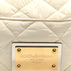 Marsupio Nylon Quilted Piumino 2 Belt Bag White