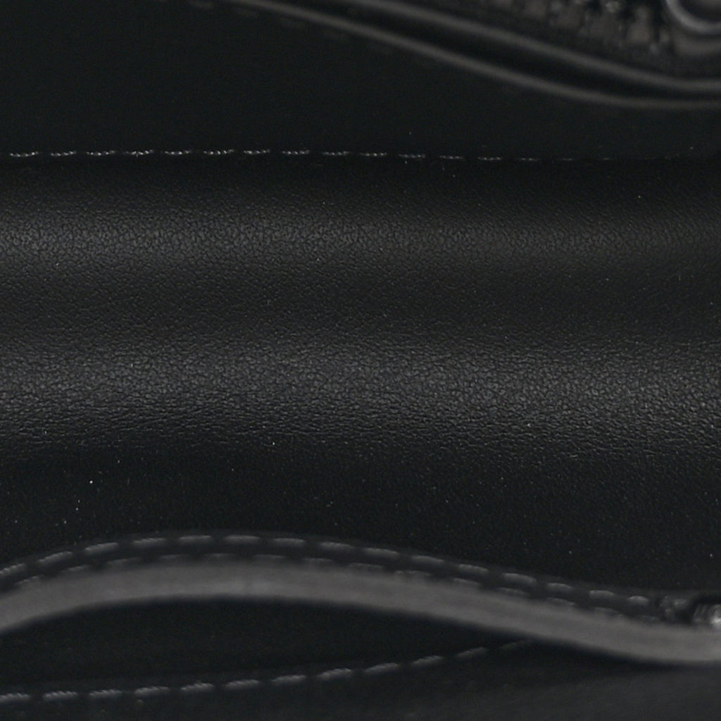 Matte Taurillon Capucines East West Mini All Black