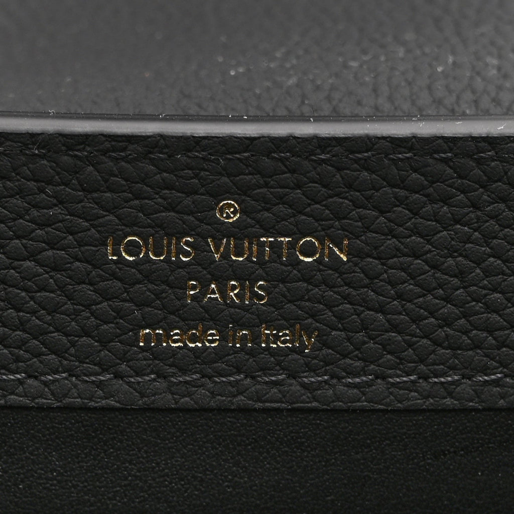 Matte Taurillon Capucines East West Mini All Black