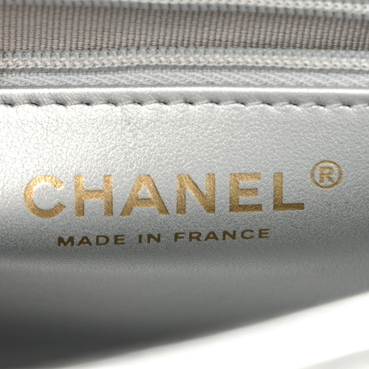 Metallic Aged Calfskin Quilted Nano Kelly Shopper Silvery