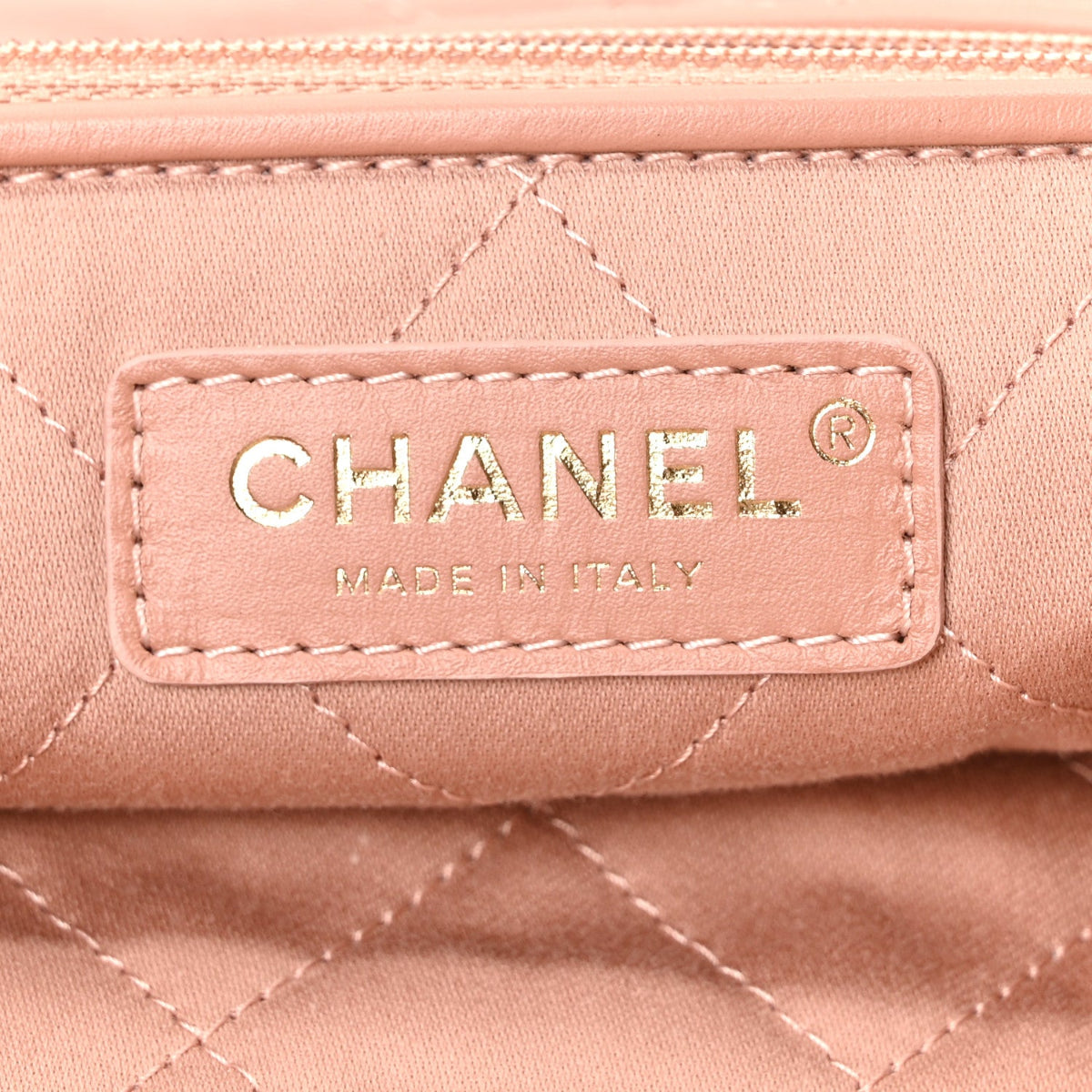 Metallic Calfskin Quilted Chanel 22 Copper