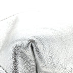 Metallic Calfskin Quilted Chanel 22 Silver