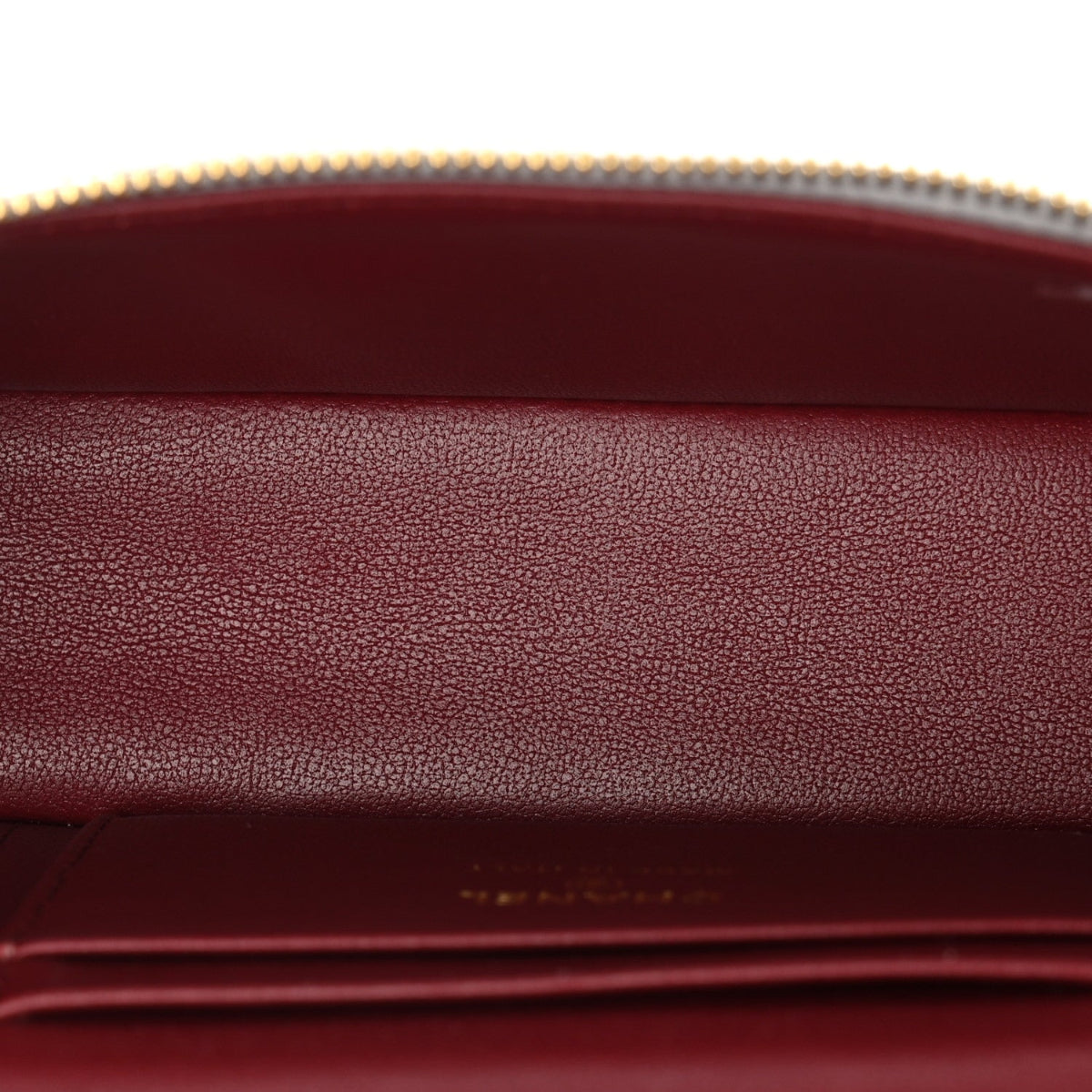 Metallic Calfskin Quilted Top Handle Slim Vanity With Chain Silver