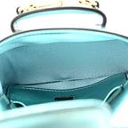 Metallic Calfskin Super Mini Horsebit 1956 Shoulder Bag Light Blue