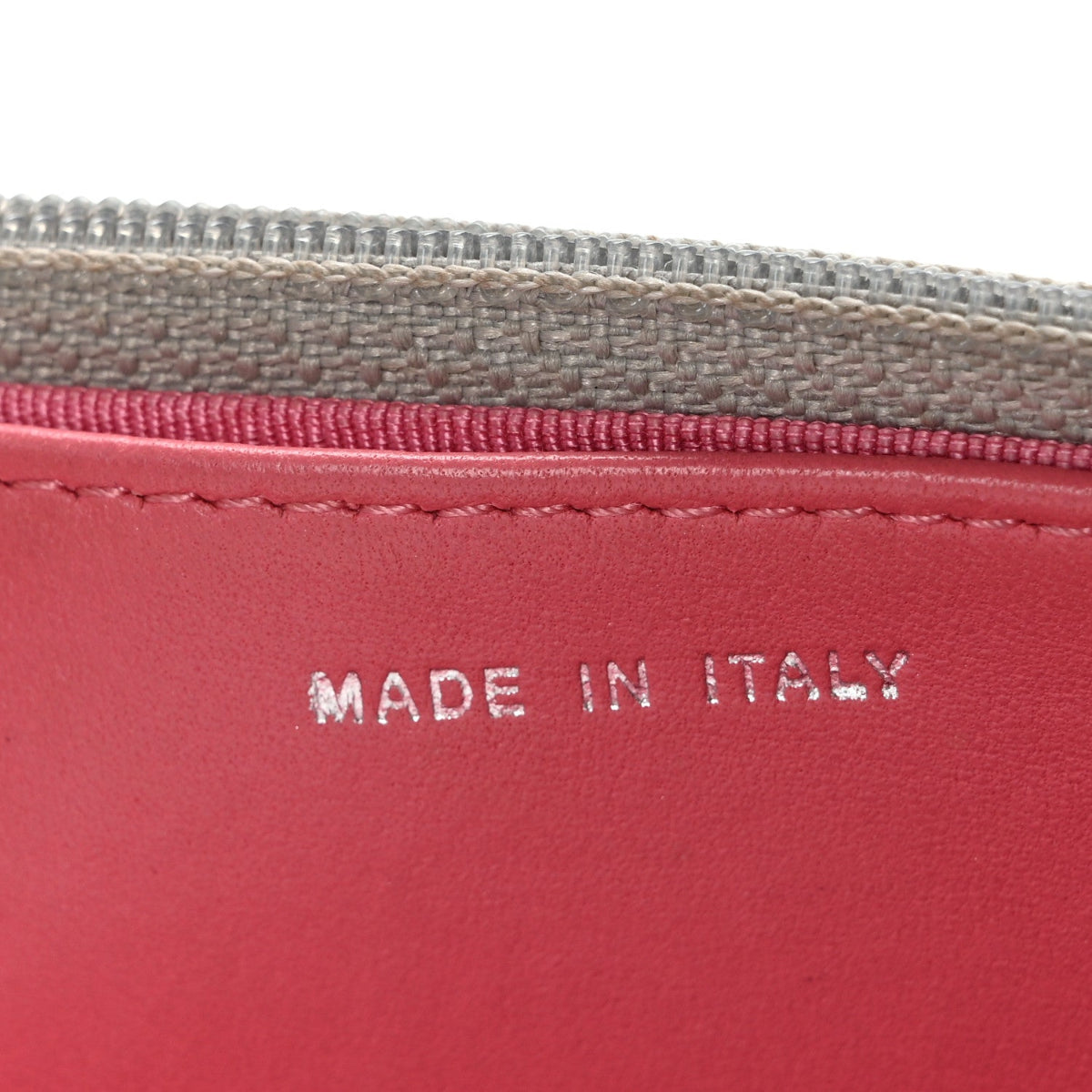 Metallic Lambskin Quilted Wallet On Chain WOC Silver