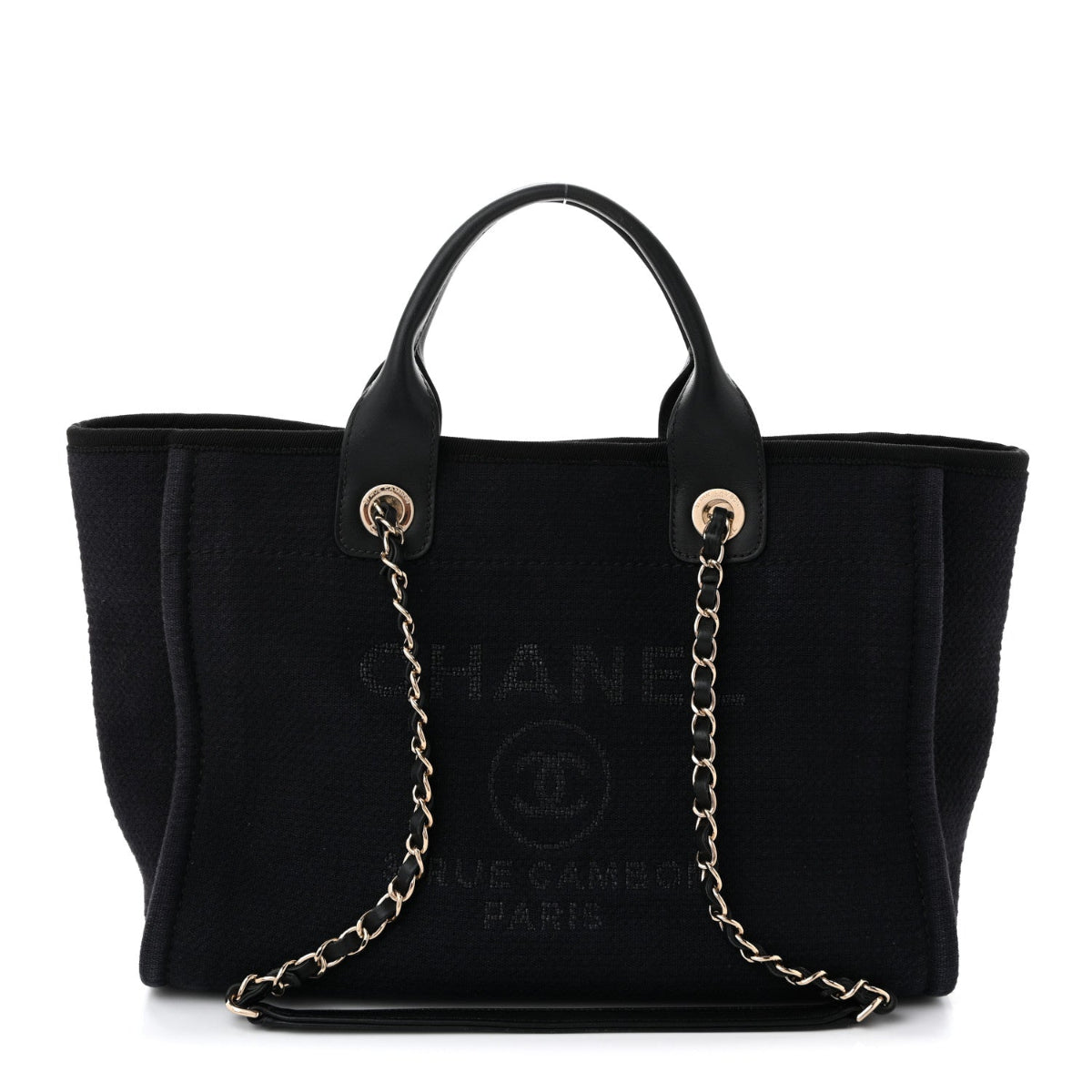 Mixed Fibers Small Deauville Tote Black