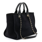 Mixed Fibers Small Deauville Tote Black