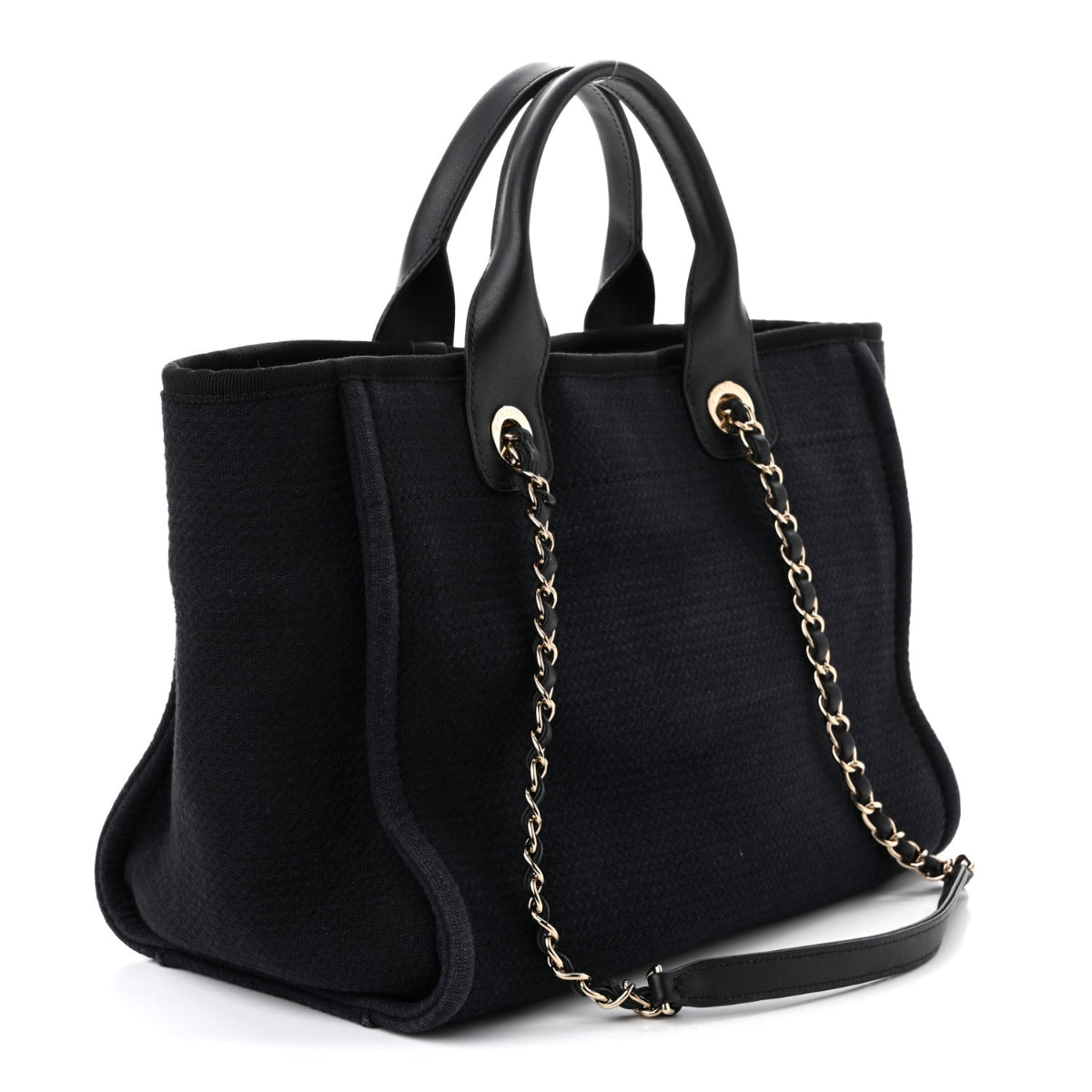Mixed Fibers Small Deauville Tote Black