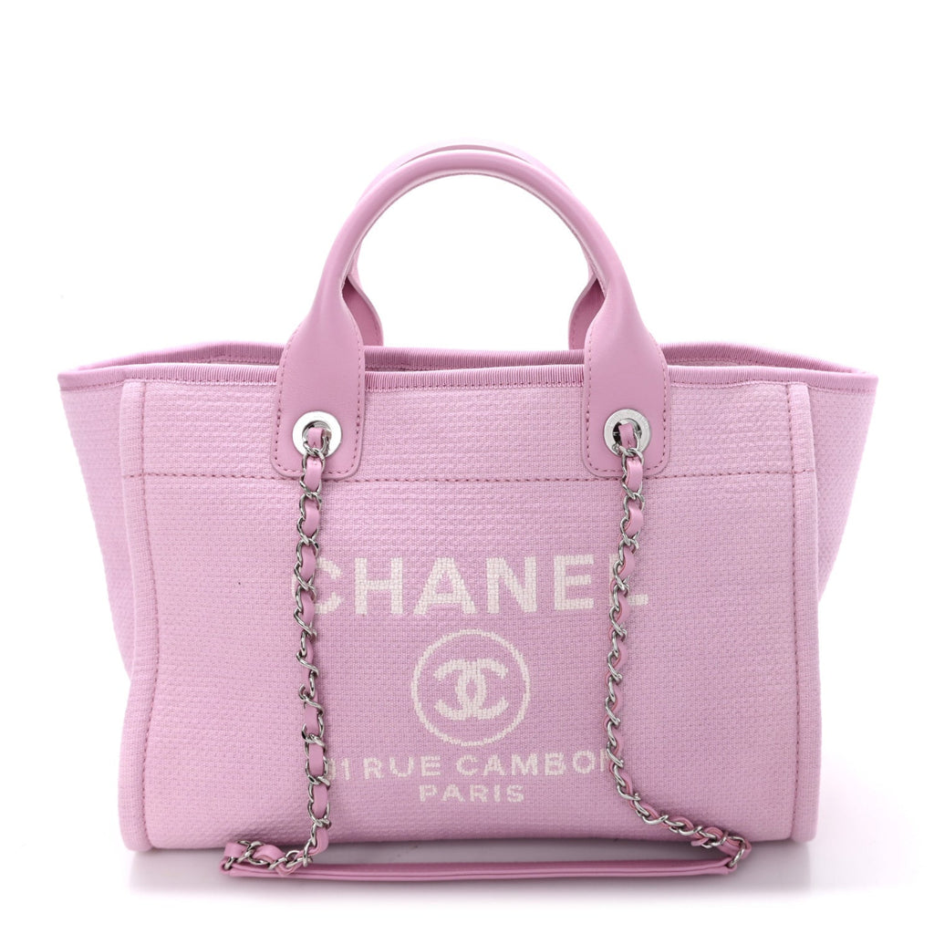 Mixed Fibers Small Deauville Tote Dark Pink
