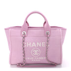 Mixed Fibers Small Deauville Tote Dark Pink