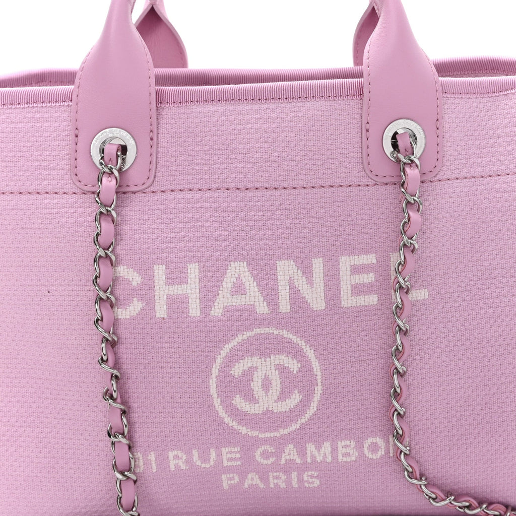 Mixed Fibers Small Deauville Tote Dark Pink