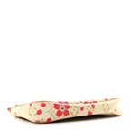 Monogram Cherry Blossom Pochette Accessories Red