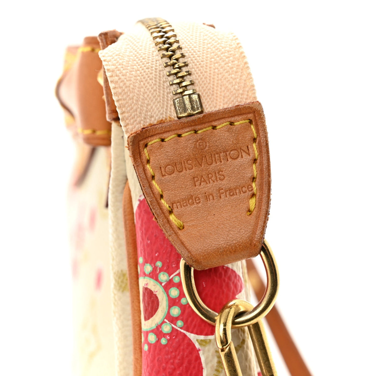 Monogram Cherry Blossom Pochette Accessories Red