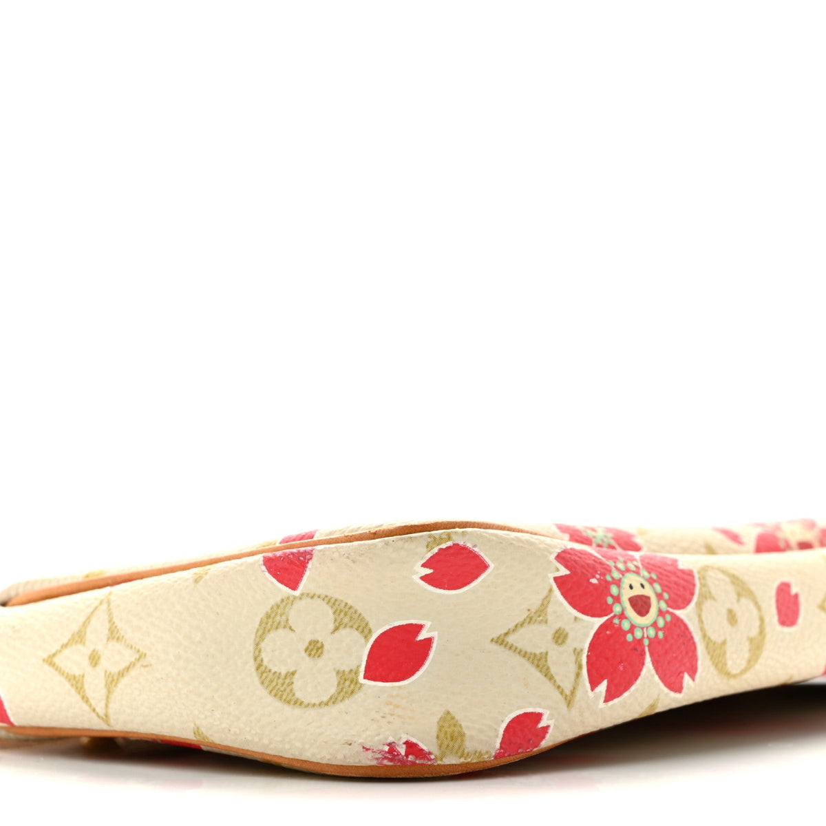 Monogram Cherry Blossom Pochette Accessories Red