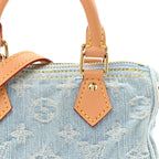 Monogram Denim Nano Speedy Sky Blue