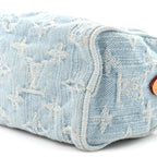 Monogram Denim Nano Speedy Sky Blue