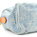 Monogram Denim Nano Speedy Sky Blue