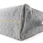 Monogram Denim Onthego MM Washed Grey
