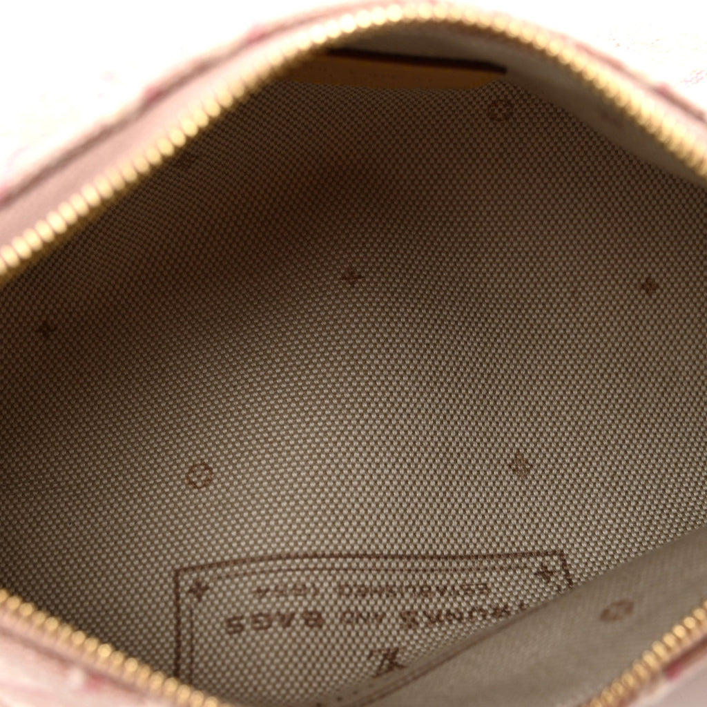 Monogram Embleme Papillon Pochette Rose Ruban