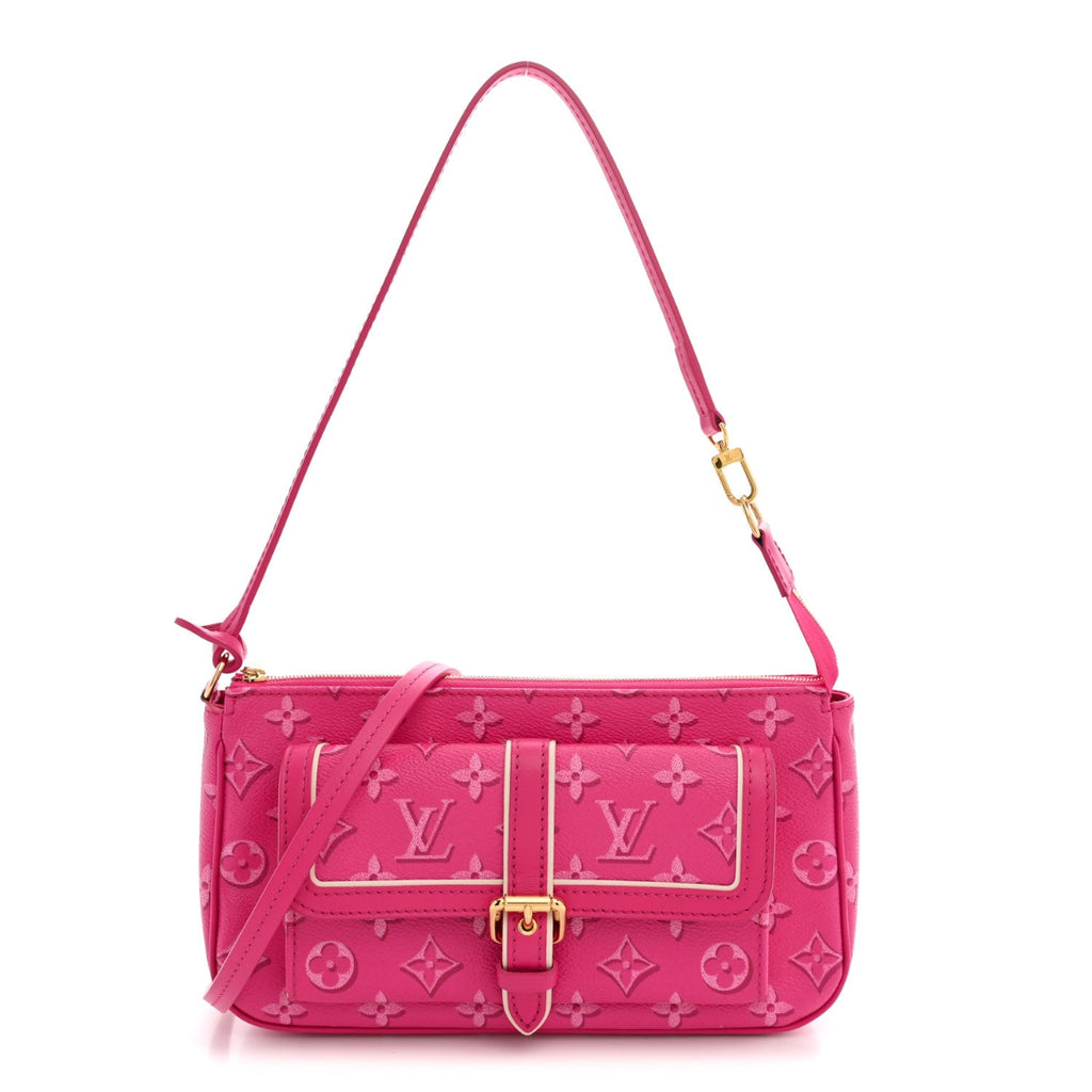 Monogram Fall For You Maxi Multi Pochette Accessories Fuchsia