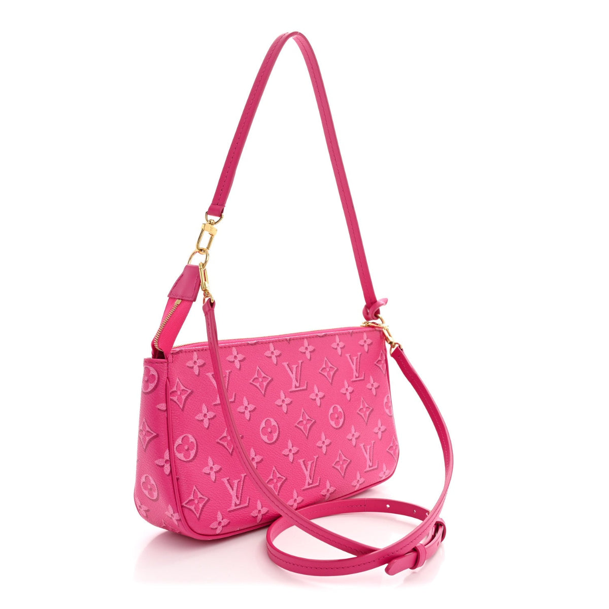Monogram Fall For You Maxi Multi Pochette Accessories Fuchsia