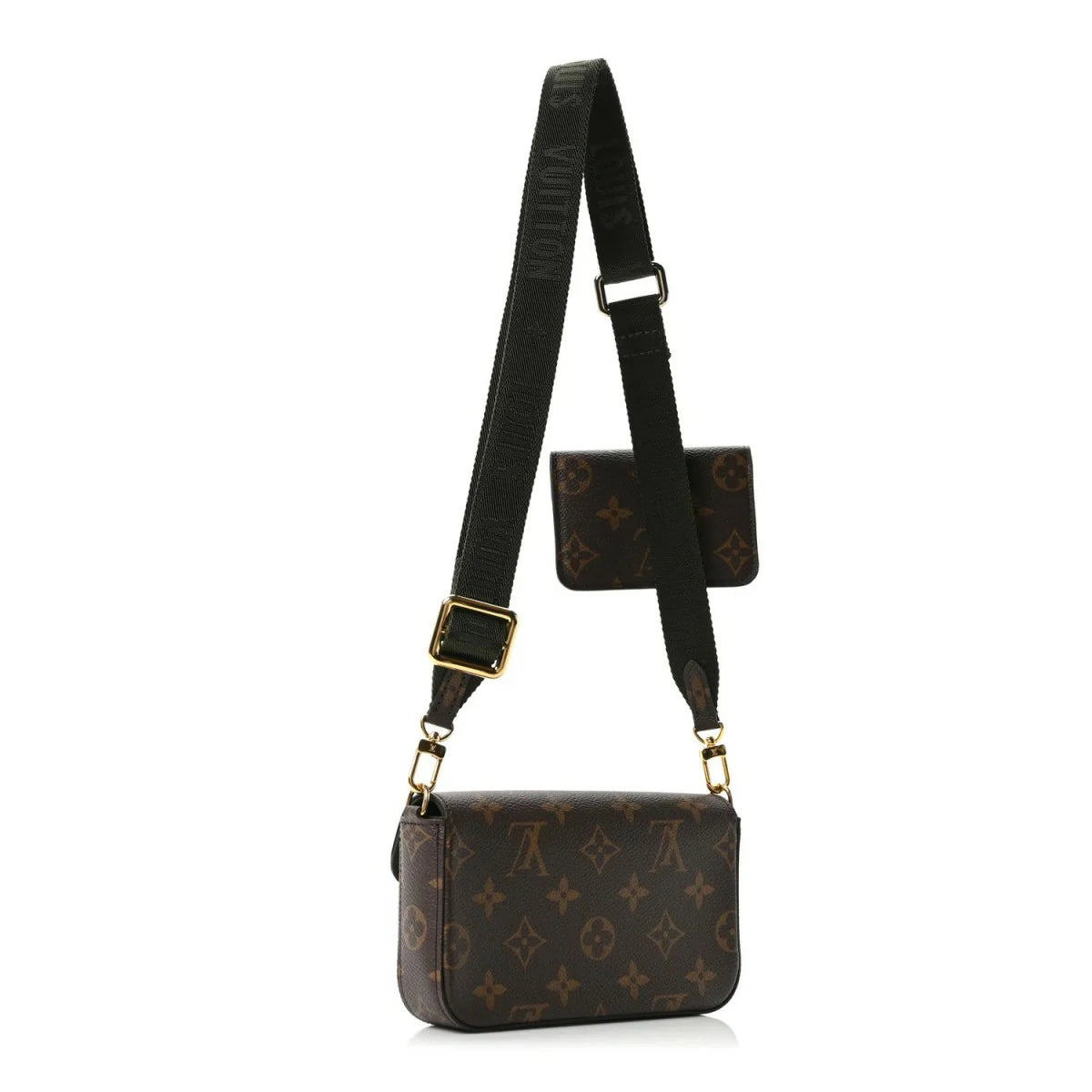 Monogram Felicie Strap & Go Kaki