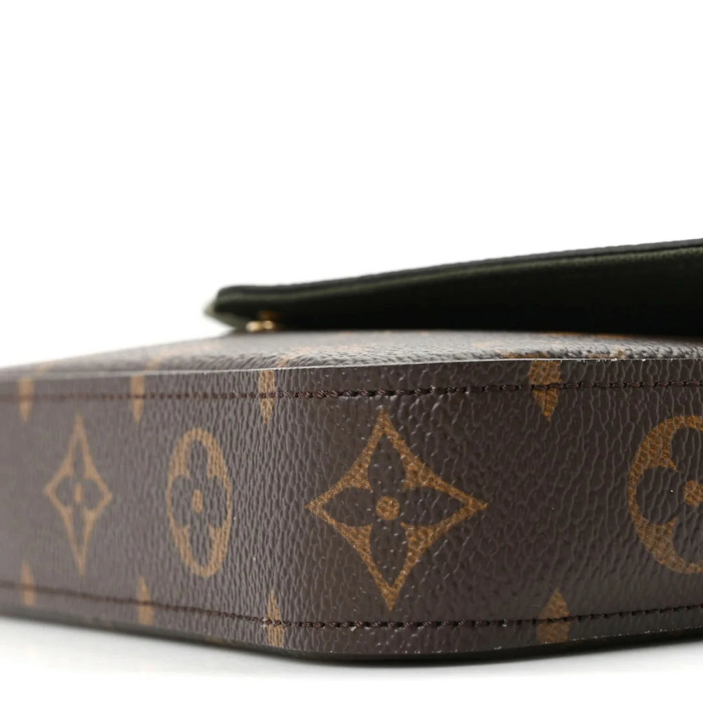 Monogram Felicie Strap & Go Kaki