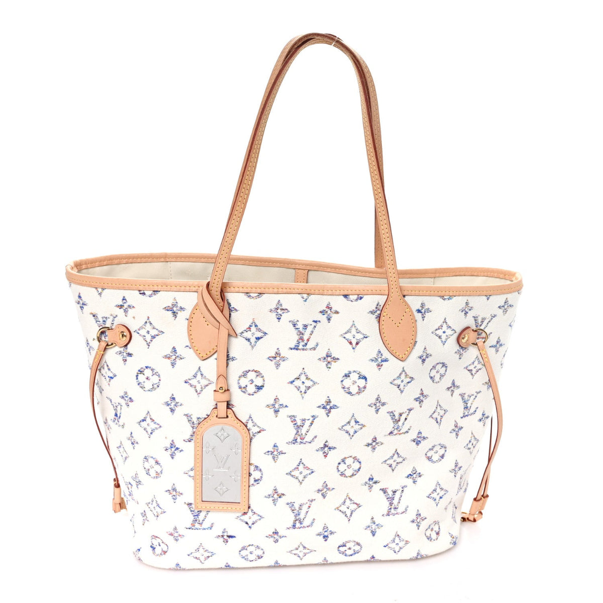 Monogram Jacquard Neverfull MM Multicolor Beige