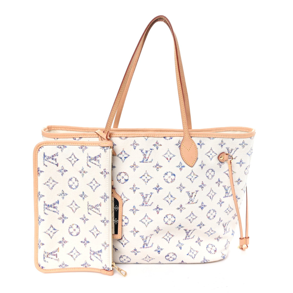 Monogram Jacquard Neverfull MM Multicolor Beige