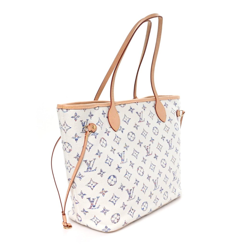 Monogram Jacquard Neverfull MM Multicolor Beige