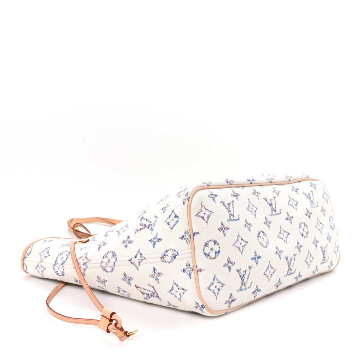 Monogram Jacquard Neverfull MM Multicolor Beige