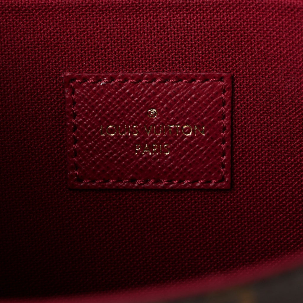 Monogram Pochette Felicie Chain Wallet Fuchsia