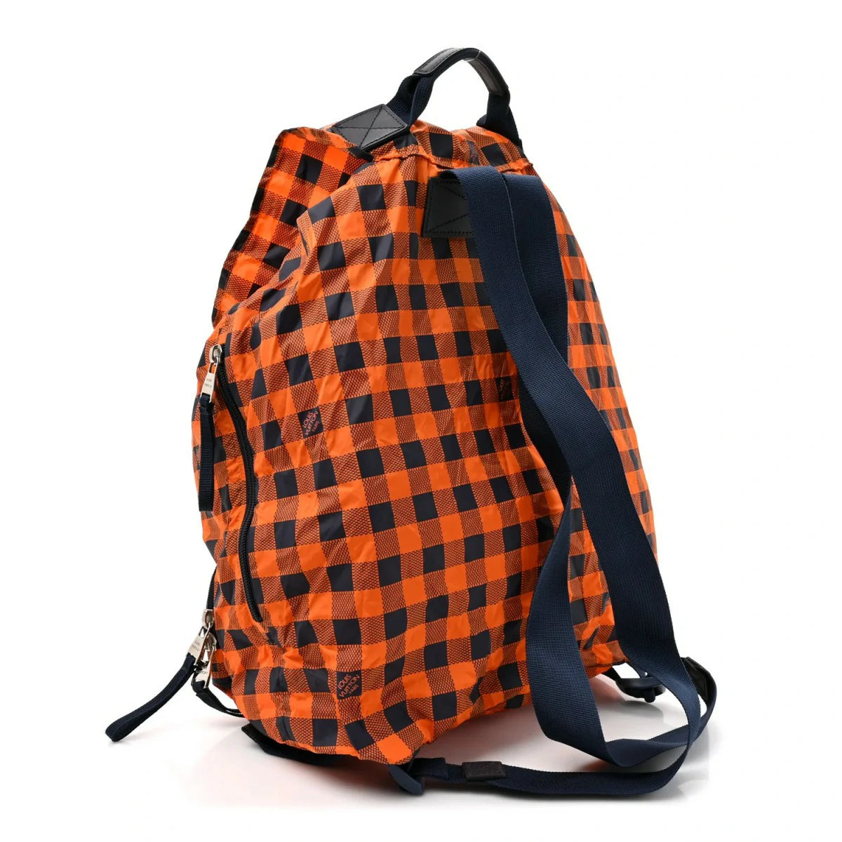 Nylon Damier Masai Adventure Practical Backpack Orange