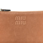 Nappa Aviator Mini Flat Pouch Rovere
