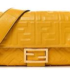 Nappa FF 1974 Embossed Baguette Mimosa