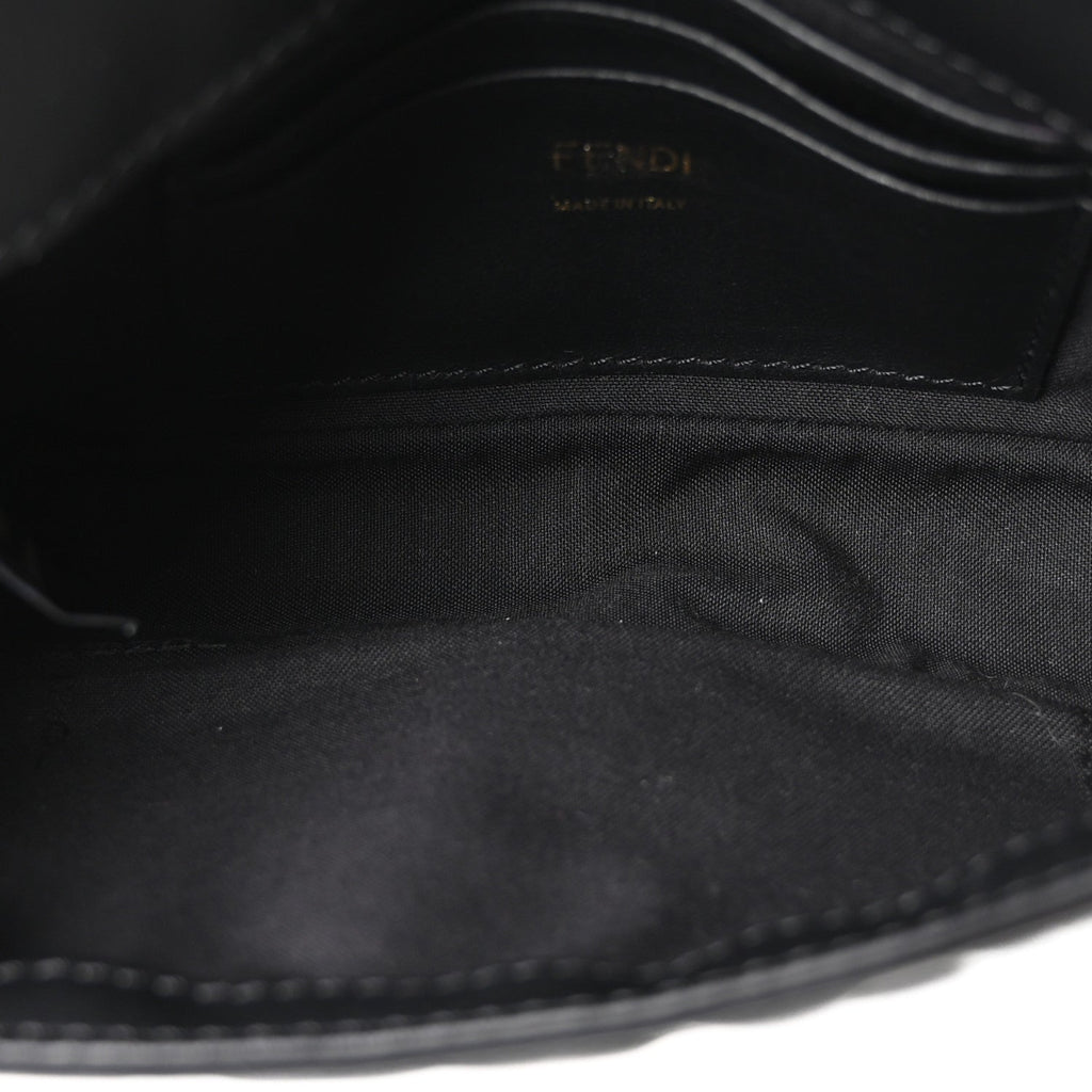 Nappa FF 1974 Embossed Mini Baguette Black
