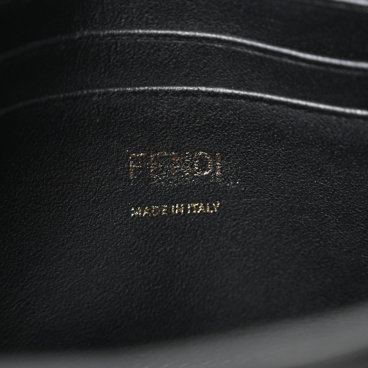 Nappa FF 1974 Embossed Mini Baguette Black