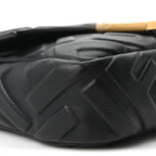 Nappa FF 1974 Embossed Mini Baguette Black