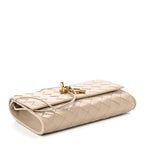 Nappa Intrecciato Andiamo Pouch On Strap Ecru