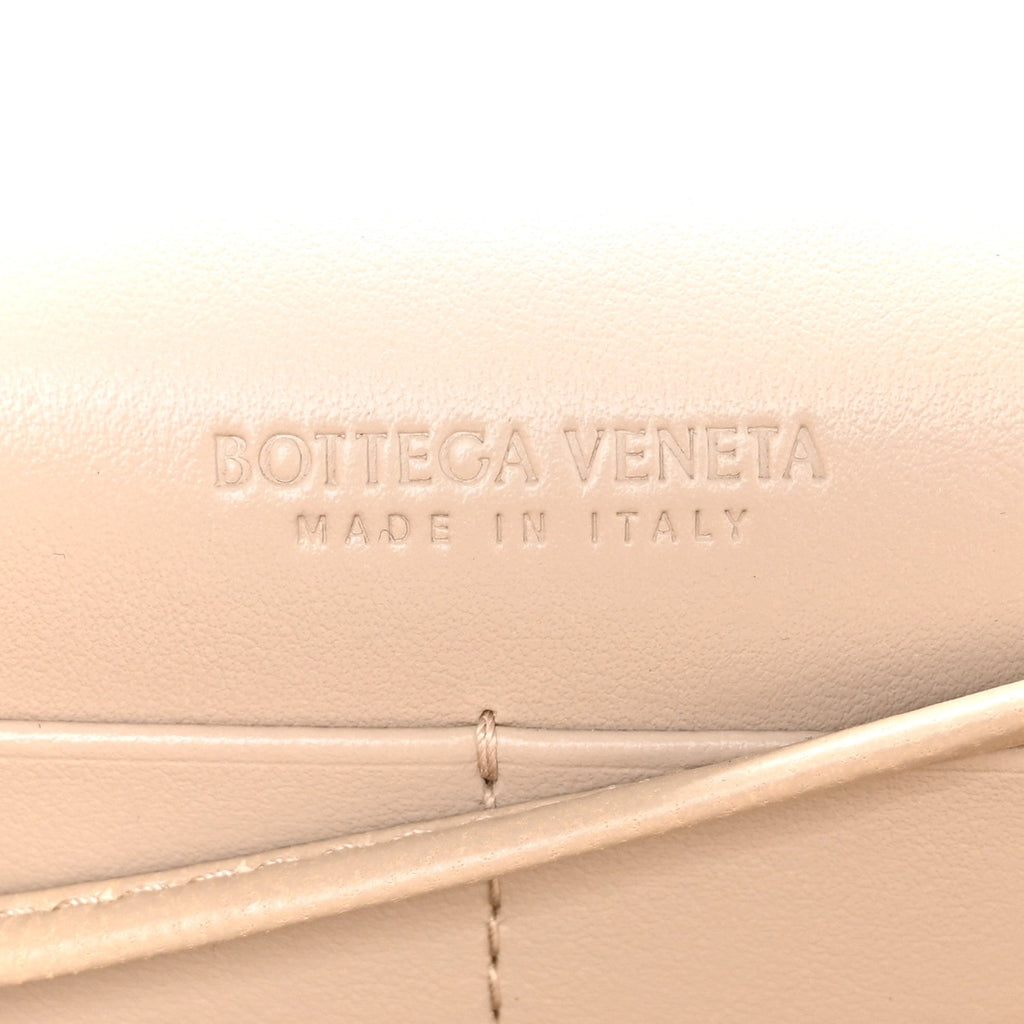 Nappa Intrecciato Andiamo Pouch On Strap Ecru