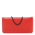 Nappa Intrecciato Continental Wallet on Chain Red