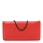Nappa Intrecciato Continental Wallet on Chain Red
